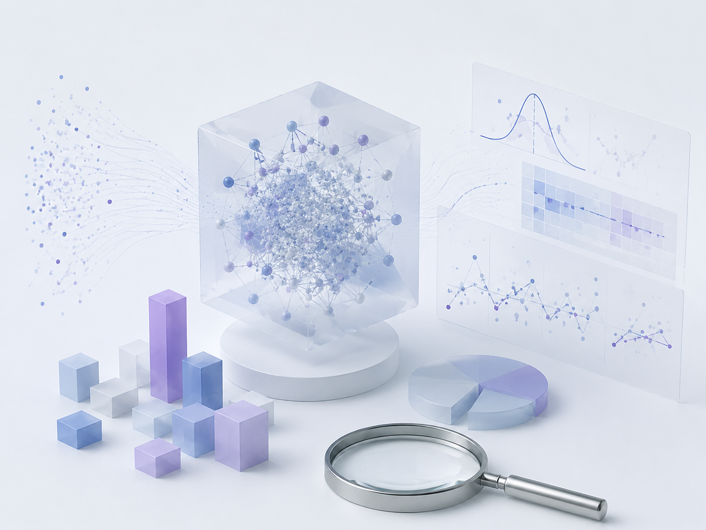 Illustration of AI and statistics workflows